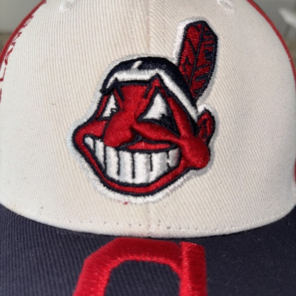 Vintage Cleveland Indians Adjustable Hat! By Fan Favorite Official 3616 Rare - Picture 2 of 10